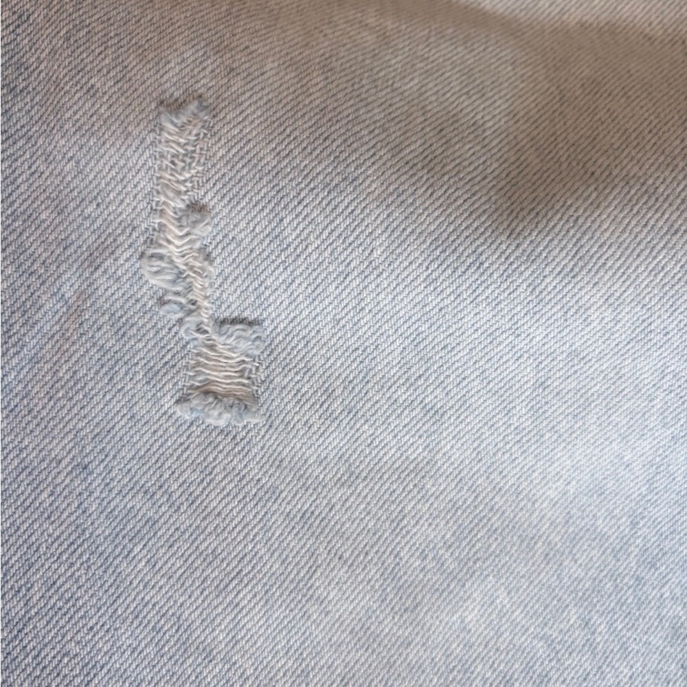 PacSun 90’s Boyfriend Jeans Size 28 Light Wash Distressed Raw Hem NWT - Picture 9 of 12
